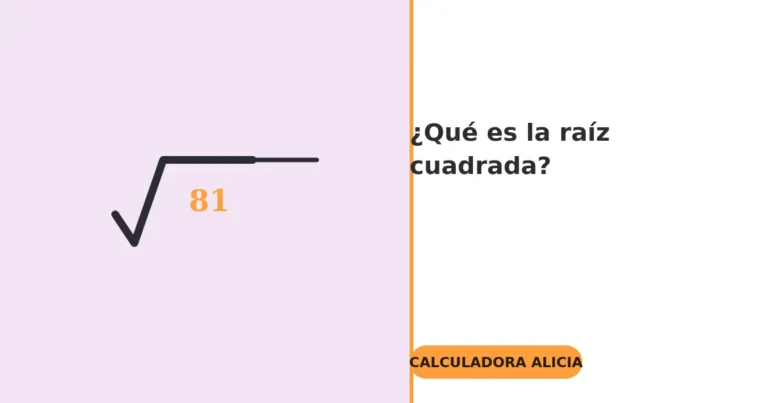 raiz cuadrada